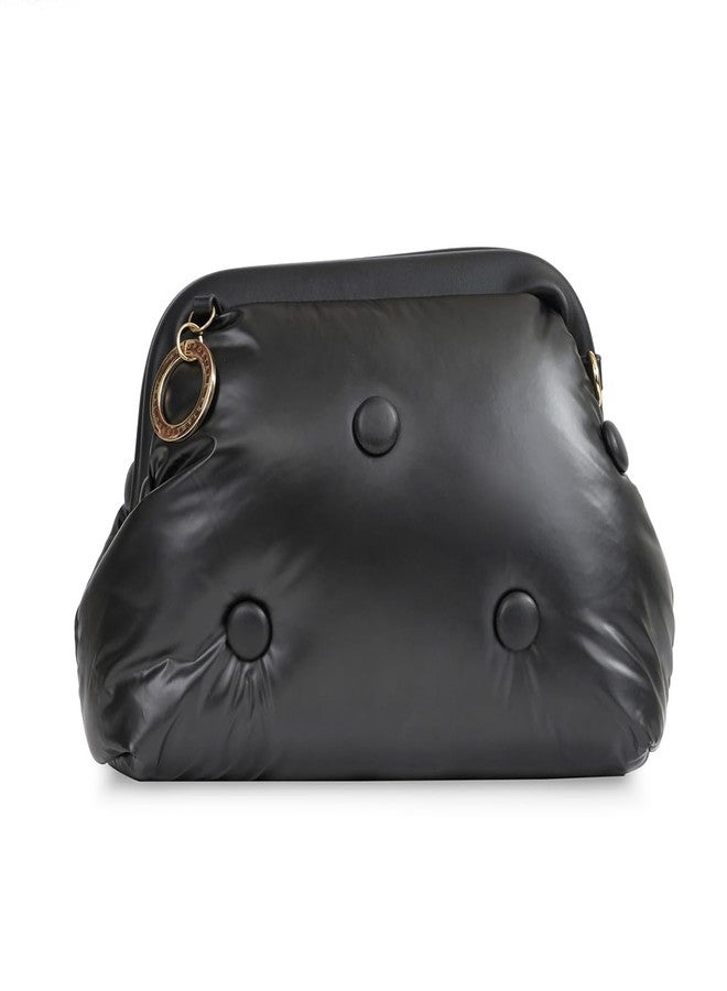 ايروبوستال حقيبة يد نسائية من الجلد الصناعي من إيروبوستال كريستينا - أسود - Image 1